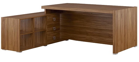 Стол письменный на опорной тумбе, левый SOL297110