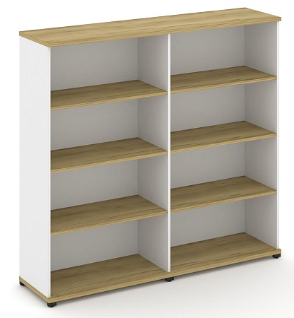 Стеллаж две широкие секции, 4 ниши CN.STS-420 B/W