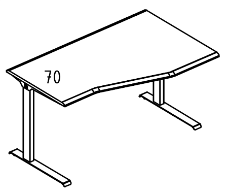 Стол эргономичный  МР А2 066.01