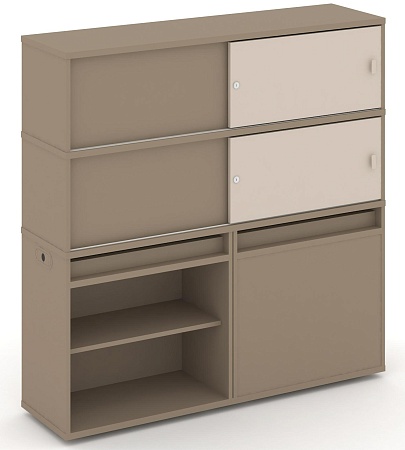 Набор №22. Тумба двойная + высокая надставка ES.NB.2V-22