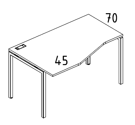 Стол эргономичный левый  А4 Б2 065L БП