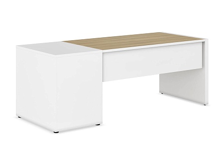 Стол с тумбой приставной, правый CLF117DX