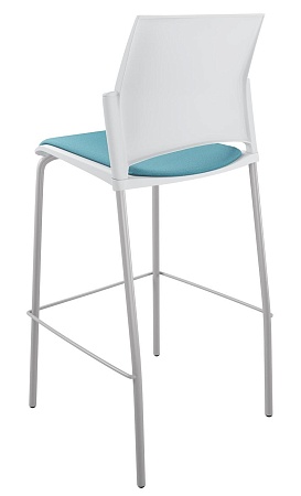 RESTART барный, каркас Серый, Пластик Белый ЦБ-00011299