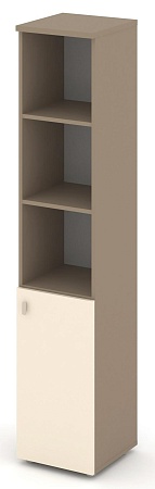 Шкаф высокий узкий правый (1 низкий фасад ЛДСП) ES.SU-1.1(R)