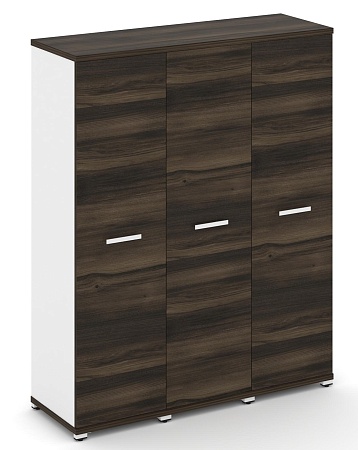 Шкаф три узкие секции, 4 ниши (3 фасада ЛДСП, 4 ниши) CN.STU-436 B/W