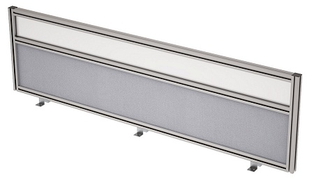 Барьер фронтальный в алюминевом профиле, вставка с...