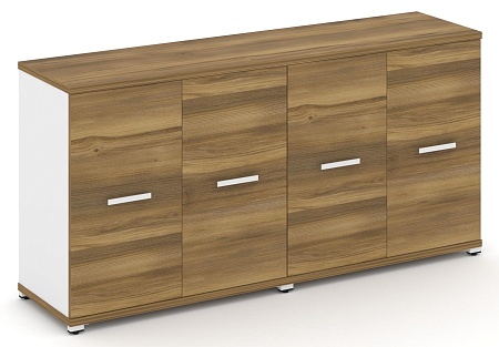 Шкаф две широкие секции, 2 нишии (4 фасада ЛДСП, 2 ниши) CN.STS-223 B/W