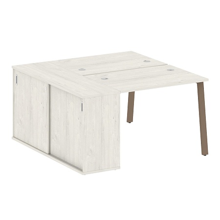 Рабочая станция на А-образном м/к с опорным шкафом-купе БА.РС-СШК-1.1