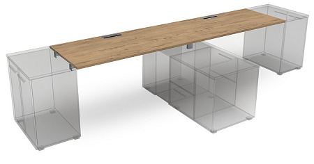 Стол системы Бенч, линейный, на 2 рабочих места СЛДТ.974