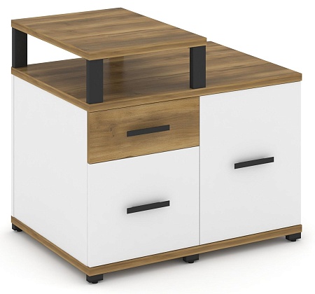 Тумба приставная сервисная с надставкой узкой. CN.TSR-002 B/W