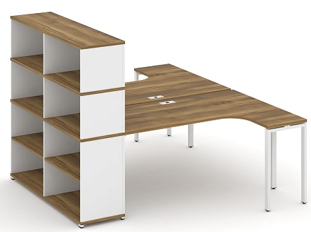 Рабочая станция с опорным стеллажом с надставкой высокой CN.DSA-208