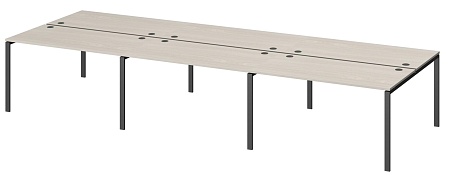 Бенч двойной на 6 рабочих мест  АМБ-003.60-6