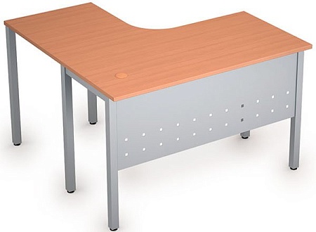 Стол на металлических опорах, экран металл 2МК.129R