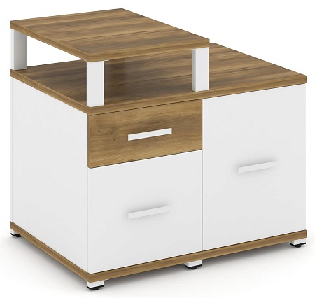 Тумба приставная сервисная с надставкой узкой. CN.TSR-002 B/W