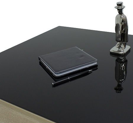 Журнальный столик BeautyStyle 26 (Сонома/черное ст...