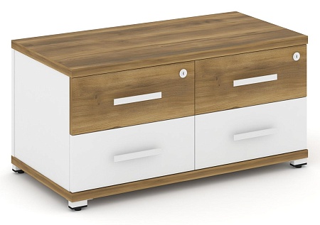 Тумба приставная широкая 4 ящика. CN.TSP-001 B/W