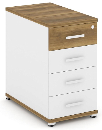 Тумба опорная/приставная 4 ящика. CN.TGO-002 B/W