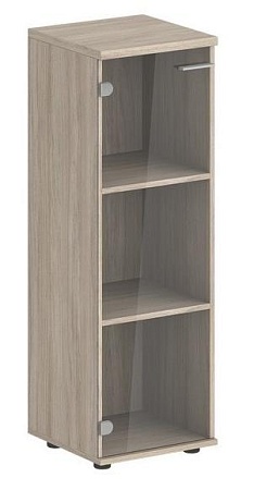 Шкаф средний, 1 дв., со стеклом з.ст HDF SG.804