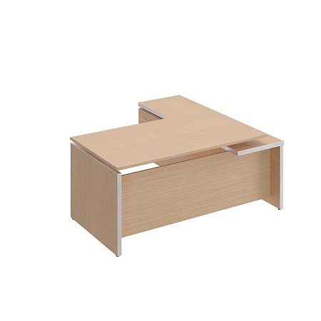 Стол руководителя с брифинг-приставкой боковой левой МЕ 136