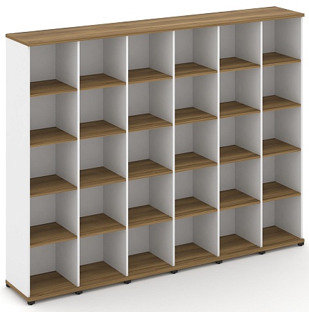 Стеллаж шесть узких секций, 5 ниш CN.STU-560