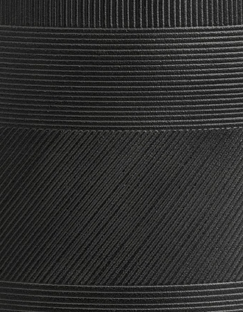 Кашпо TREEZ ERGO Graphics Низкая чаша Чёрный графит в-37 см, д-55 см