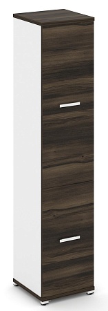 Шкаф одна узкая секция, 5 ниш ( 2 фасада ЛДСП  на 2  и 3  ниши) CN.STU-512 B/W