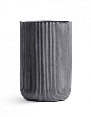 Кашпо Treez Ergo Jet Высокий цилиндр Дымчато-серый бетон в-55, д-37 см