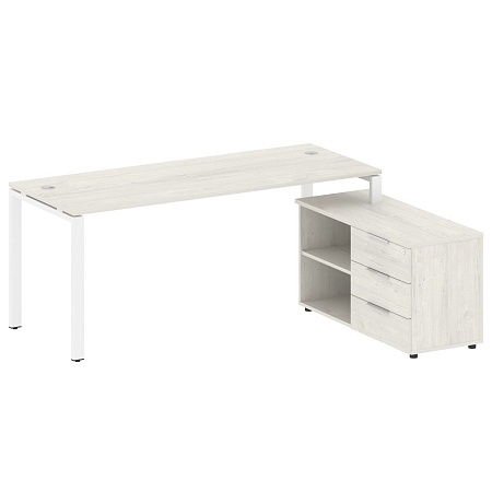 Рабочая станция с опорной тумбой правая  БП.РС-СТС -2.5 Пр