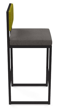 Барный стул Барнс-65 (сидушка grey lunar/спинка kiwi) AL 301S