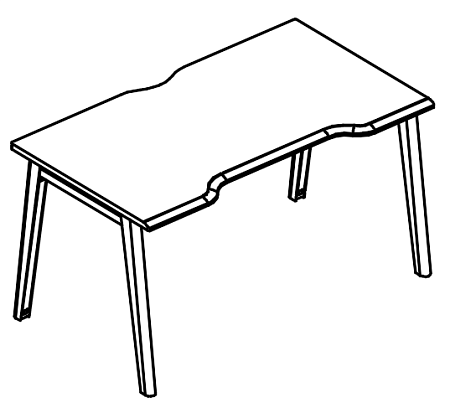 Стол эргономичный  МР Б1Б 023.04
