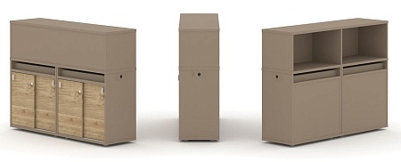 Набор №5. Тумба двойная + низкая надставка ES.NB.2N-5