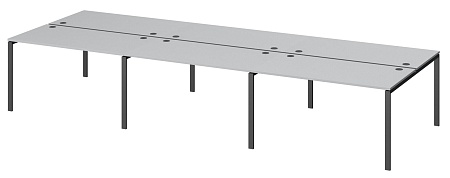 Бенч двойной на 6 рабочих мест АМБ-004-6