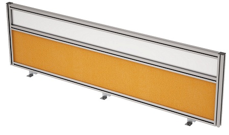 Барьер фронтальный в алюминевом профиле, вставка с...