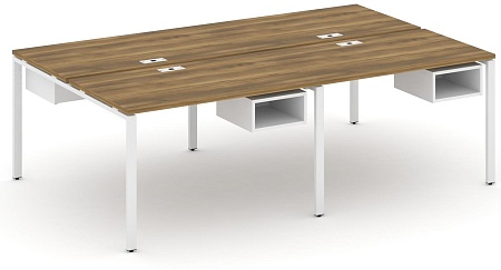 Рабочая станция двухсторонняя с подвесными тумбами на 4 места CN.DRS-122