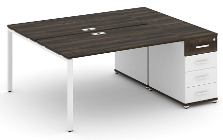 Рабочая станция с одной опорной тумбой CN.DRS-403 B/W