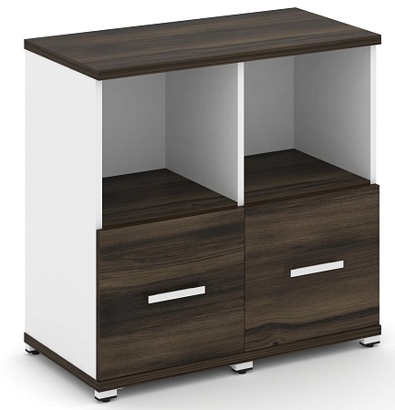 Шкаф две узкие секции, 2 ниши (2 фасада ЛДСП, 1 ниша) CN.STU-221 B/W