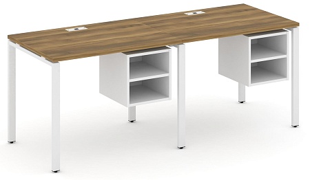 Рабочая станция односторонняя с подвесными тумбами на 2 места CN.ORS-105