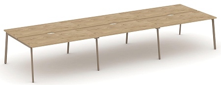 Рабочая станция на 6 мест с вырезом ES.D.RS-6.4-VP