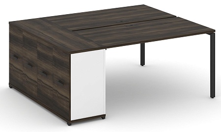 Рабочая станция с опорным распашным шкафом CN.DRS-219 B/W