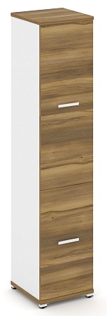 Шкаф одна узкая секция, 5 ниш ( 2 фасада ЛДСП  на 2  и 3  ниши) CN.STU-512 B/W