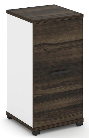 Шкаф одна узкая секция, 2 ниши (фасад ЛДСП, 2 ниши) CN.STU-213 B/W