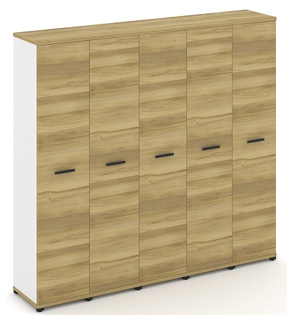 Шкаф пять узких секций, 5 ниш (5 фасадов ЛДСП, 5 ниш) CN.STU-558 B/W