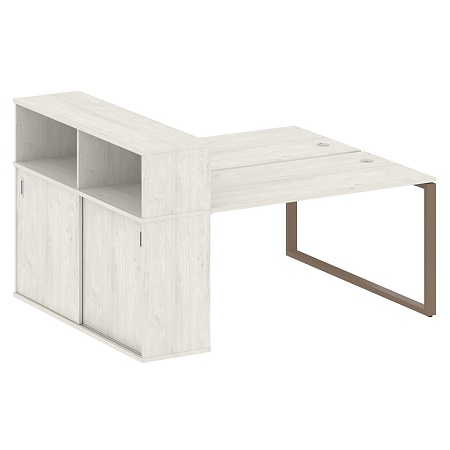 Рабочая станция на О-образном м/к с опорным шкафом-купе БО.РС-СШК-2.3