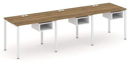 Рабочая станция односторонняя с подвесными тумбами на 3 места CN.ORS-121