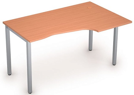 Стол на металлических опорах без экрана 2М.123R