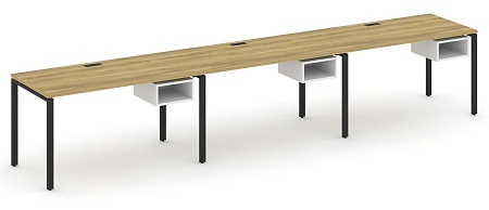 Рабочая станция односторонняя с подвесными тумбами на 3 места CN.ORS-123