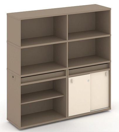 Набор №13. Тумба двойная + высокая надставка ES.NB.2V-13