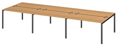 Бенч двойной на 6 рабочих мест АМБ-003-6