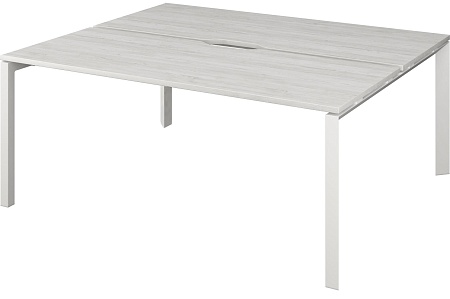 Бенч двойной на 2 рабочих места на металлокаркасе НТМП.П.Б2-200