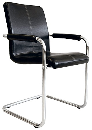 TOLEDO Кресло посетительское ЧЕРН/ПОЛ.АЛЮМ. 001S1A4S1A / 0TOM170200 01 030 03
